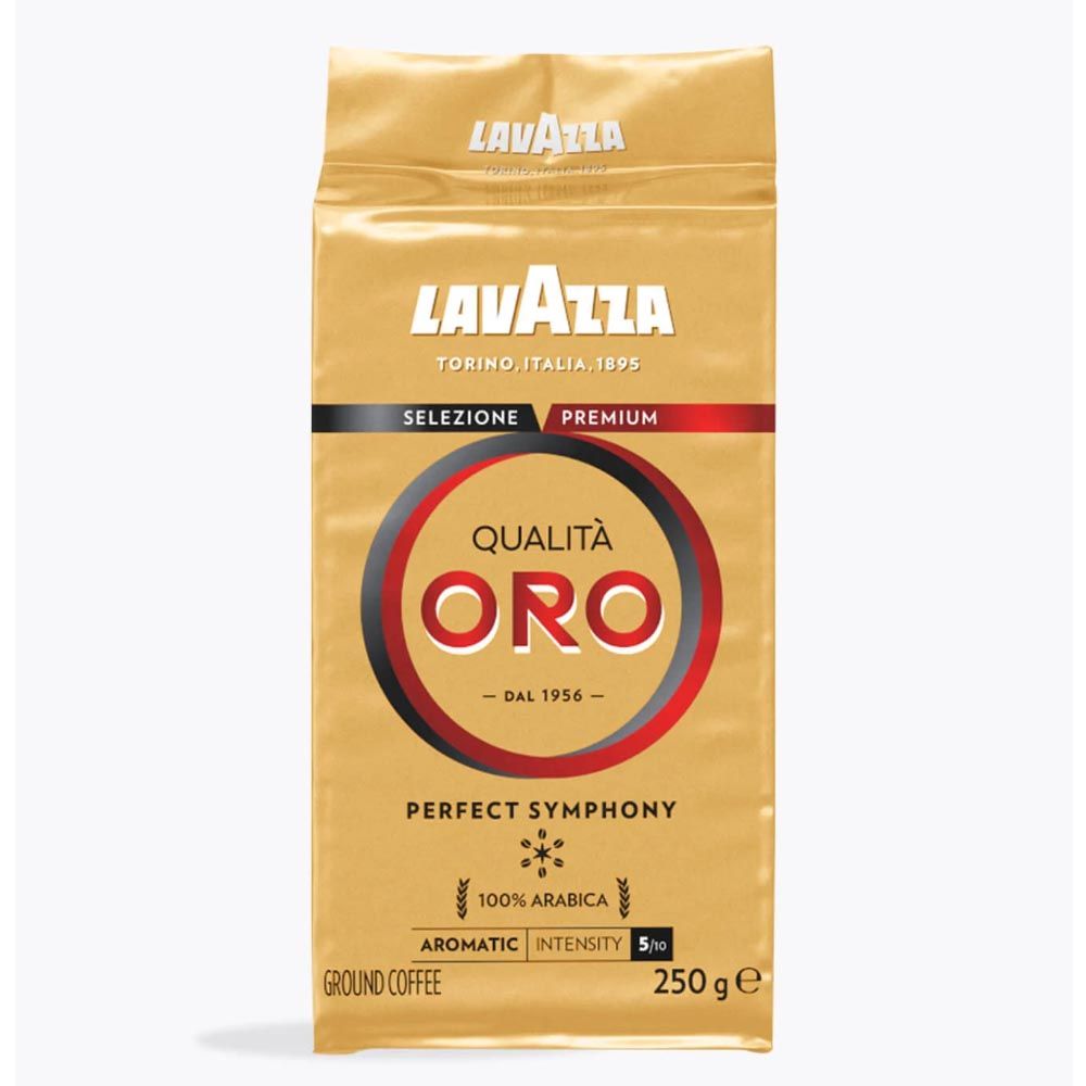 پودر قهوه لاوازا کوالیتی اورو ۱۰۰٪ عربیکا اصل ایتالیا ۲۵۰گرم